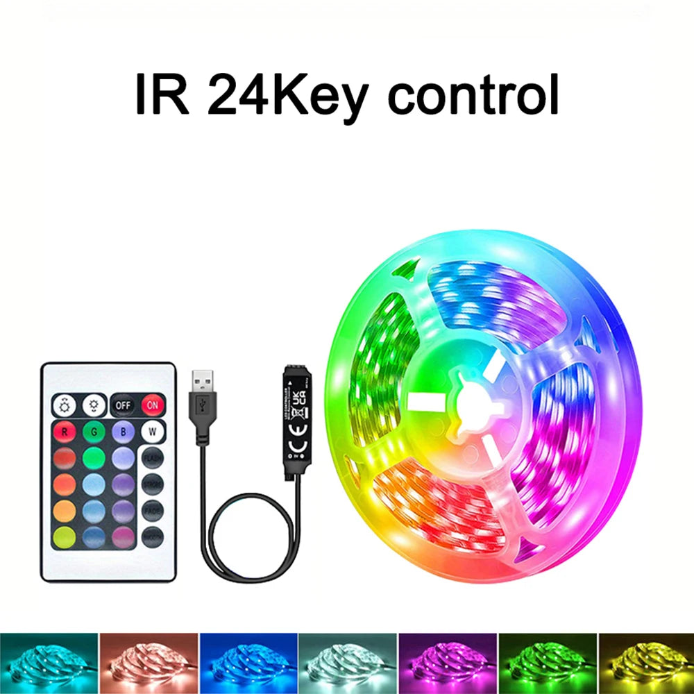 Bande LED 40 m / 131 pi avec contrôle par application, changement de couleur RGB, ruban lumineux flexible pour la décoration de chambre, rétroéclairage TV, diode