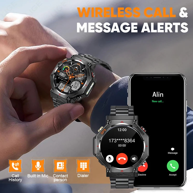 Montre connectée LIGE 2025 pour HUAWEI Xiaomi.