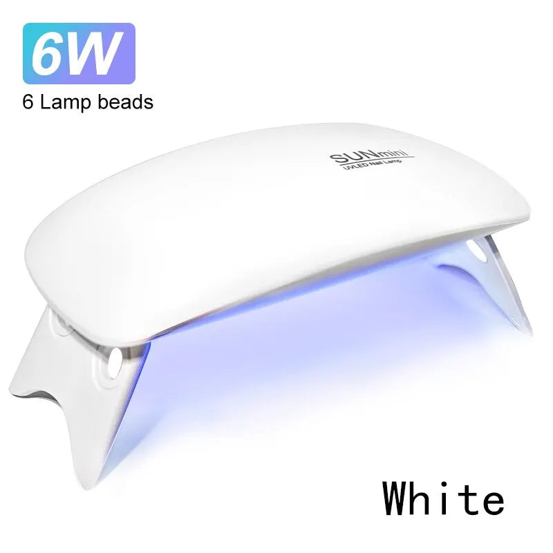 Mini sèche-ongles portable 6 W avec 6 LED UV .