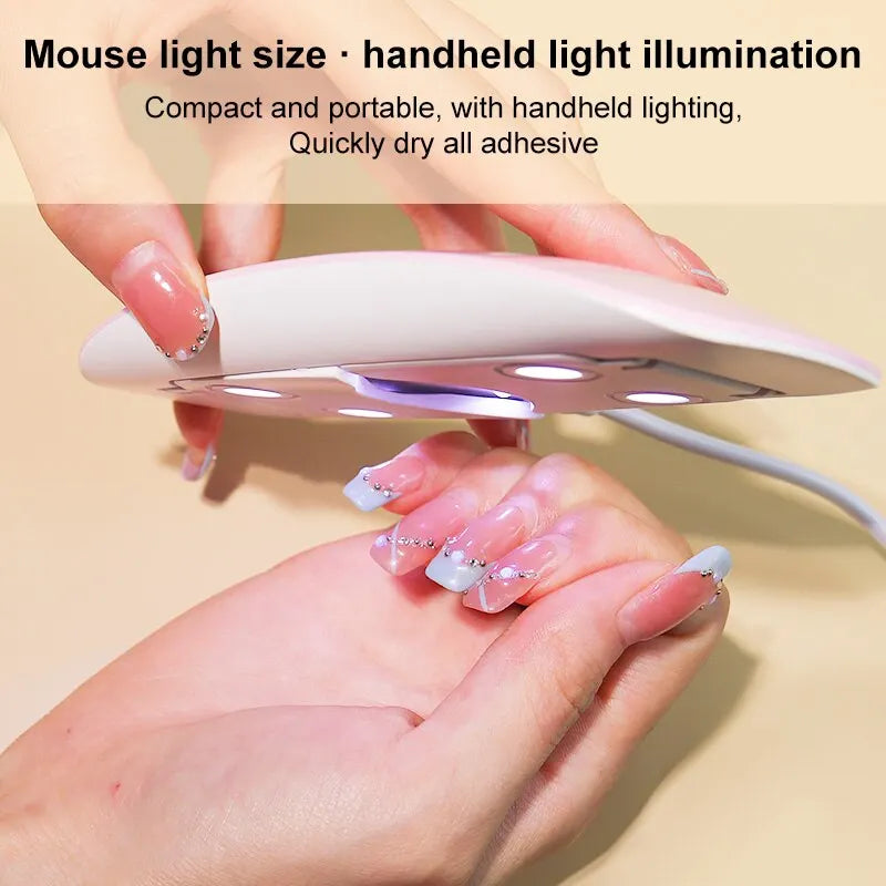 Mini sèche-ongles portable 6 W avec 6 LED UV .